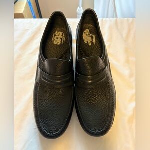 SAS Men's Black Leather Slip-On Penny Loafers No. 9 428804